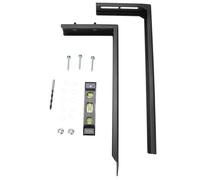 Kit de réparation de poteaux de clôture, piquets en Acier Robustes, Piquet d'ancrage au Sol pour clôtures en Bois cassées inclinées, réparation de Cour de Jardin, Durable,