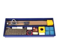 Kit de réparation de queue de billard - Kit d'entretien pour queue de billard - Outils en papier ABS de 10 cm avec bloc de craie CueClamp - Kit de réparation et de polissage pour club de piscine à