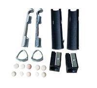 Kit de réparation de queue de billard - Pince à pointe en aluminium - 12 mm | Le kit de réparation robuste en aluminium maintient votre pointe de queue de billard en toute sécurité et précision