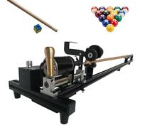 Kit de réparation de queues de Billard 7 en 1, Outil pour Embouts de Queue de Billard, Machine de réparation de queues de Billard 300 W avec Tige de poussée pour Redresser, affûter et polir
