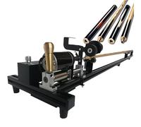 Kit de réparation de queues de Billard : Machine de réparation de queues de Billard avec Vitesse réglable et Fonctionnement par Tige de poussée pour Redresser, affûter et polir Les queues de