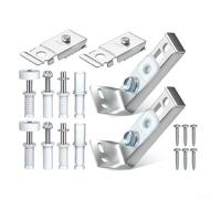 Kit de réparation de quincaillerie de porte à deux volets, pour portes d'armoire, portes d'armoire, portes coulissantes, portes de poche, portes de garde-manger et plus pour encore