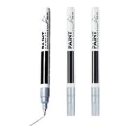 Kit De Réparation De Rayures Sur La Jante | Stylo De Retouche De Voiture Pour Rayures Sur La Jante, Kit De Réparation De Rayures Pour Roues De 3 Pièces, Peinture Portable Pour Réparation De Roues