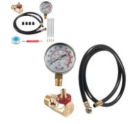 Kit de réparation de réservoir d'air 19 pièces avec manomètre de 0 à 200 psi, valve de sécurité en laiton et tuyau pour compresseurs d'air portables