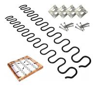 Kit de réparation de ressorts de canapé - - 2 pièces - 60 cm - 4 clips de ressorts - Ressorts en acier PIECES DETACHEES POUR MEUBLE