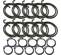 Kit de réparation de ressorts de poignée de porte 2 tours, bobine interne de 1,8 mm d'épaisseur (lot de 10 ressorts et 10 circlips) 2T, 1,8 mm