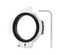 Kit de réparation de rondelle de pédalier en alliage d'aluminium 7075 avec vis, compatible avec Eagle Xx1 X01, essieu de 48,3 mm x 29 mm, noir (argent)
