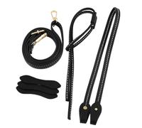 Kit de réparation de sac à main en cuir PU avec cordon de serrage et bandoulière réglable, Noir , One Size