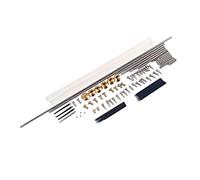 Kit de réparation de saxophone ténor 94 pièces - Tige de clé - Résistant à l'usure - Vis de fixation - Ressorts d'écrous - Adhésif thermofusible