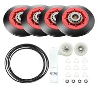 Kit de réparation de sèche-linge 4392067, pièces de rechange, compatibles avec Whirlpool, poulie de renvoi 279640, courroie de tambour 661570V, rouleaux de tambour 8536974/W10314173