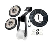 Kit de réparation de sèche-linge avec courroie de sèche-linge, poulie de renvoi, rouleau de tambour pour Whirlpool 1CWGD5790VQ0 1CWGD5790VQ1 1CWGD5850SW0