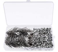 Kit de réparation de serre 230 pièces - 80 clips de vitrage avec clips métalliques, 50 écrous de serre en aluminium et 50 boulons en aluminium pour serre en aluminium, 50 clips de chevauchement en Z