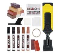 Kit de réparation de sol stratifié,Pâte de Réparation Laminé - Onze Couleurs Marqueurs Imperméables Pour Rayures Taches Fissures