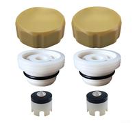 Kit de réparation de soupape de commande anti-siphon - Clapet anti-retour en plastique ABS pour disjoncteur à vide - Jaune et blanc - 21,4 mm - 2 pièces