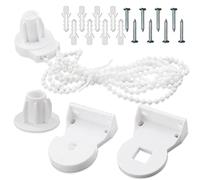 Kit de réparation de store enrouleur de 25 mm en plastique sans danger pour les enfants, accessoires de store enrouleur avec chaîne à perles pour tringles à rideaux/supports de store occultant