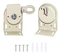 Kit de réparation de store enrouleur en plastique, style minimaliste moderne pour extérieur, coupe-vent, anti-chute, accessoires coulissants réglables (beige)