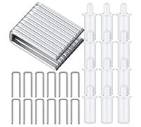 Kit de réparation de stores vénitiens avec 20 loquets et 20 clous, kit de fixation en plastique et en métal pour un remplacement facile des lattes de store de fenêtre