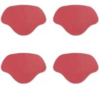 Kit de réparation de talons for chaussures en cuir, chaussures de sport et talons hauts, souple et durable, 1/2/3/4 paires(Red,Select Size Name)