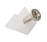 Kit de réparation de tiroir 100 cales en plastique blanc pour support inférieur affaissé - Supports de fixation de meubles vis de renfort 15 x 13 x 9 mm