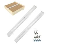 Kit de réparation de tiroir avec quincaillerie en acier robuste, support de renforcement, rapide et facile pour réparer le fond de tiroir affaissé/cassé, renforcement d'armoire pour tiroirs en bois