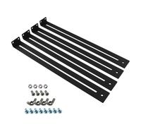 Kit de réparation de tiroir avec vis - Supports de montage - Support central pour renforcer et réparer la casse - Ensemble d'outils de support inférieur pour commode en bois/panneaux de particules/MDF