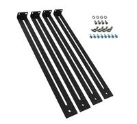 Kit de réparation de tiroir - Ensemble d'outils de restauration de meubles avec supports de montage pour support inférieur, vis robustes et pièces de rechange incluses, solution de réparation de