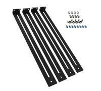 Kit De Réparation De Tiroir-forte Durabilité Des Matériaux, Supports De Montage De Matériel D'armoire De Fixation, Ensemble D'outils De Support Inférieur 4X Avec Vis, Pièces De Rechange Robustes Pour