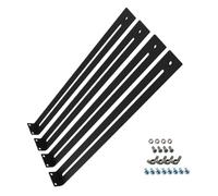 Kit de réparation de tiroir - supports de montage de réparation de meubles | Outils de support du tiroir | Ensemble de support inférieur 4x lourd avec vis, pièces de remplacement pour bois, panneau