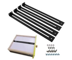 Kit de réparation de tiroirs : conception de matériel de support renforcé | Supports de tiroirs | Réparation d'affaissement de la partie inférieure du tiroir pour armoires de cuisine, restauration de
