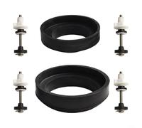 Kit de réparation de toilettes, boulons et écrous d'accouplement étroit avec joint de réservoir, rondelle en caoutchouc pour installation de fixation de cuvette de WC