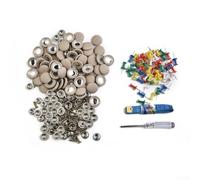Kit de réparation de toit intérieur de voiture 60 pièces avec boucles revêtues de tissu et vis métalliques pour renfort de pavillon