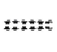 Kit de réparation de toit ouvrant - 24 pièces, pour Peugeot 307 SW, 407