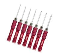 Kit de réparation de tournevis multifonction, 7 pièces, rouge H | Contrôle élevé des couples, construction en alliage d'acier robuste pour un savoir-faire détaillé, démontage de l'appareil