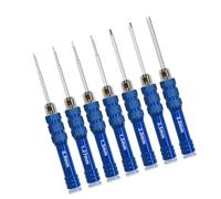Kit de réparation de tournevis multifonction, manche bleu, 7 pièces | Contrôle élevé des couples, construction en alliage d'acier robuste pour un savoir-faire détaillé, démontage de l'appareil
