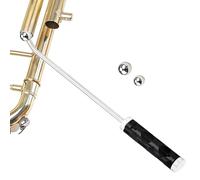 Kit de réparation de trompette ergonomique - Outil de débosselage en acier inoxydable - 21,3 x 1,6 cm - Fixateur compact antidérapant pour l'entretien du klaxon, du tuba, de l'école, de la maison, de