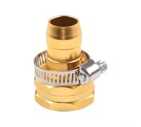 Kit de réparation de tuyau d'arrosage de 1,9 cm avec redresseur de tuyau en aluminium et collier de serrage en acier inoxydable, connecteur mâle femelle pour remplacement d'extrémité de tuyau d'eau