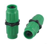 Kit de réparation de tuyau d'arrosage extensible en plastique compatible avec 25 tailles de 30,5 m pour tuyaux de 1,6 cm et 1,9 cm, solution de réparation de fuite de tuyau multifonction (2 pièces)