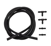 Kit de réparation de tuyau de lave-glace de 2 m avec connecteurs en T et I-Piece - Kit universel de tuyau de lave-glace de voiture pour tuyau d'eau de voiture et raccord de tuyau de lave-glace