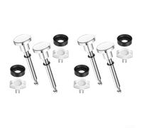 Kit de réparation de valve de dérivation chromé pour baignoires avec joints en caoutchouc et valves en plastique pour réparer les fuites