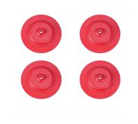 Kit de réparation de valve de remplissage de toilettes en silicone 4 pièces compatibles avec Korky 528 528MP 528T et pour réservoirs TOTO Joint de bouchon d'eau flexible Rouge