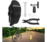 Kit de réparation de vélo tout en un avec pompe et clé multifonction pour cyclistes (A)