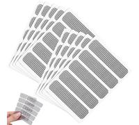 Kit de réparation d'écran à mailles fines en fibre de verre imperméable à l'eau 50 pièces, trou pleurage anti-moustique auto-adhésif couvre le patch d'écran fenêtre, patch réparation