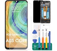 Kit de réparation d'écran LCD de rechange pour Samsung Galaxy A03 Core SM-A032F SM-A032/DS SM-A032M (avec cadre, noir)