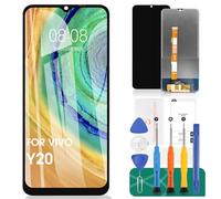 Kit de réparation d'écran LCD de rechange pour Vivo Y20/Y20s/Y20 2021/Y20i/Y30 (CN)/Y30 Standard/Y3s 2021 (noir, sans cadre)