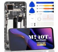 Kit de réparation d'écran LCD de rechange pour Xiaomi Mi 10T Pro 5G pour Mi 10T Pro 5GTouch Screen Digitizer Assemblée (avec cadre, noir)