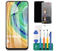 Kit de réparation d'écran LCD pour OPPO Realme 6 2020 RMX2001 - Écran tactile de rechange (noir, sans cadre)