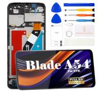 Kit de réparation d'écran tactile de rechange pour ZTE Blade A54 avec écran LCD Noir avec cadre