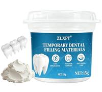 Kit de Réparation Dentaire et Dent Provisoire,Ciment Dentaire Provisoire,Kit Complet avec Perles de Remplissage Solides,Pansement Kit de Réparation Dentaire,Prothèse Dentaire Temporaire,15g