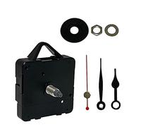 Kit de réparation d'horloge, mécanisme de mouvement de batterie, moteur de rechange pour réparation d'horloge, aiguilles métalliques noires d'extérieur ROHS (1, 47 mm noir)