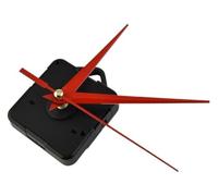 Kit de réparation d'horloge murale à mouvement à Quartz, avec broche de mécanisme moteur et jeu d'aiguilles for différents Types d'horloge, bricolage(Red)